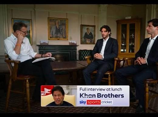 PCB  lodges complaint about Imran Khan's sons' interview on Sky News
