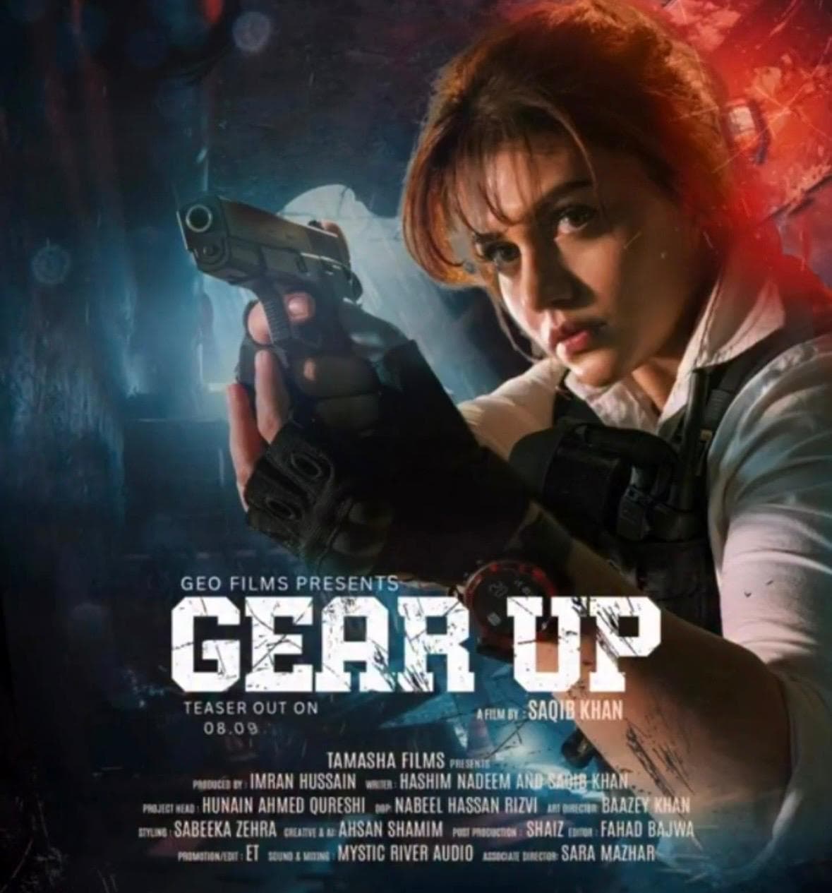 Sindh info dept and Tamasha films unveil action packed 'Gear Up' trailer starring Zara Noor Abbas